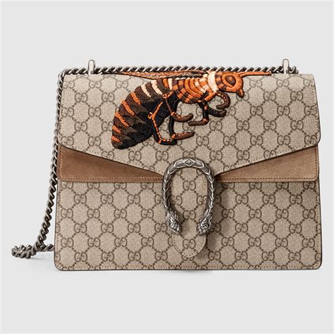 borsa gucci piccola con tigre|Borsa Dionysus Small in GG Supreme in Beige .